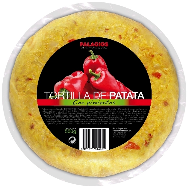 Tortilla de Patata con Pimientos Palacios